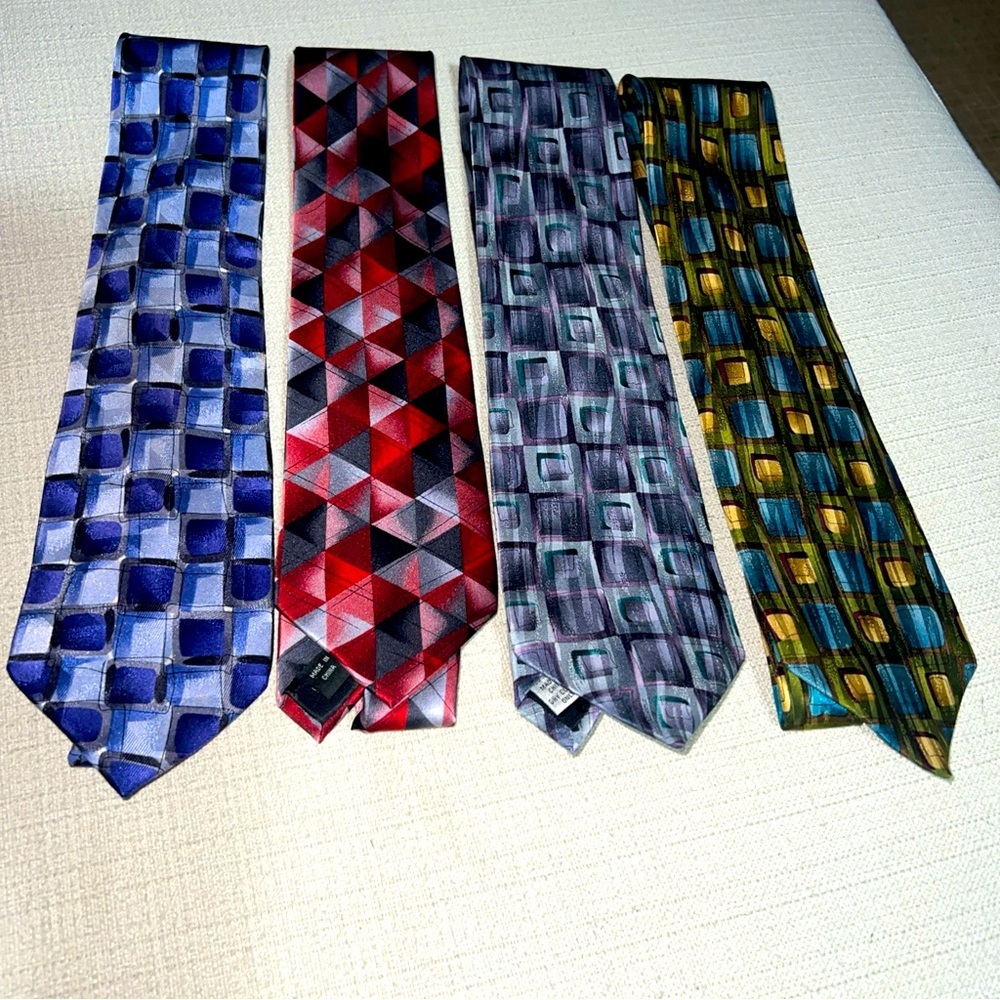 Lot Of Four Jerry Garcia & Grateful Dead Collectors Silk Ties